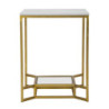 Tavolinetto Double Marble cm 47x47x60