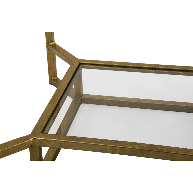 Tavolinetto Double Marble cm 47x47x60