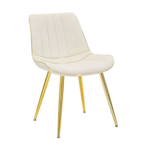 Sedia Paris Crema/gold Set 2 Pz cm 51x59x79