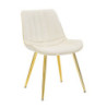 Sedia Paris Crema/gold Set 2 Pz cm 51x59x79