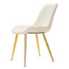 Sedia Paris Crema/gold Set 2 Pz cm 51x59x79