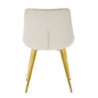Sedia Paris Crema/gold Set 2 Pz cm 51x59x79