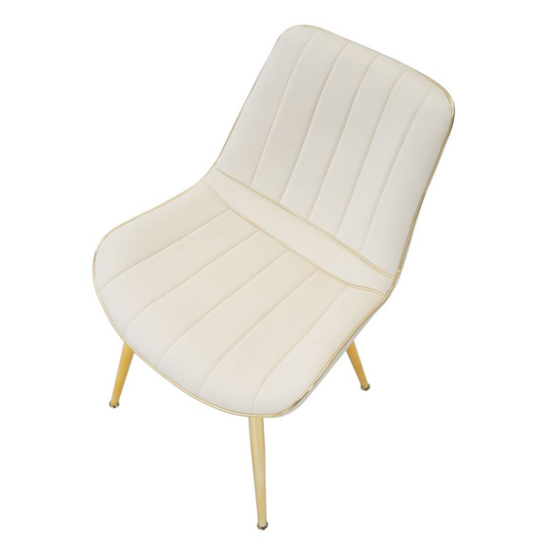 Sedia Paris Crema/gold Set 2 Pz cm 51x59x79
