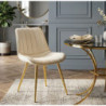 Sedia Paris Crema/gold Set 2 Pz cm 51x59x79