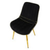 Sedia Paris Nera/gold Set 2 Pz cm 51x59x79