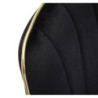 Sedia Paris Nera/gold Set 2 Pz cm 51x59x79