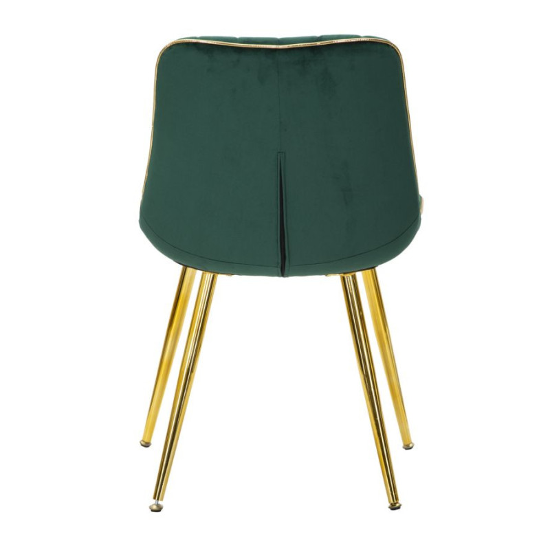 Sedia Paris Verde/gold Set 2 Pz cm 51x59x79
