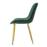 Sedia Paris Verde/gold Set 2 Pz cm 51x59x79