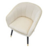 Poltrona Paris Crema/gold cm 62x58x78
