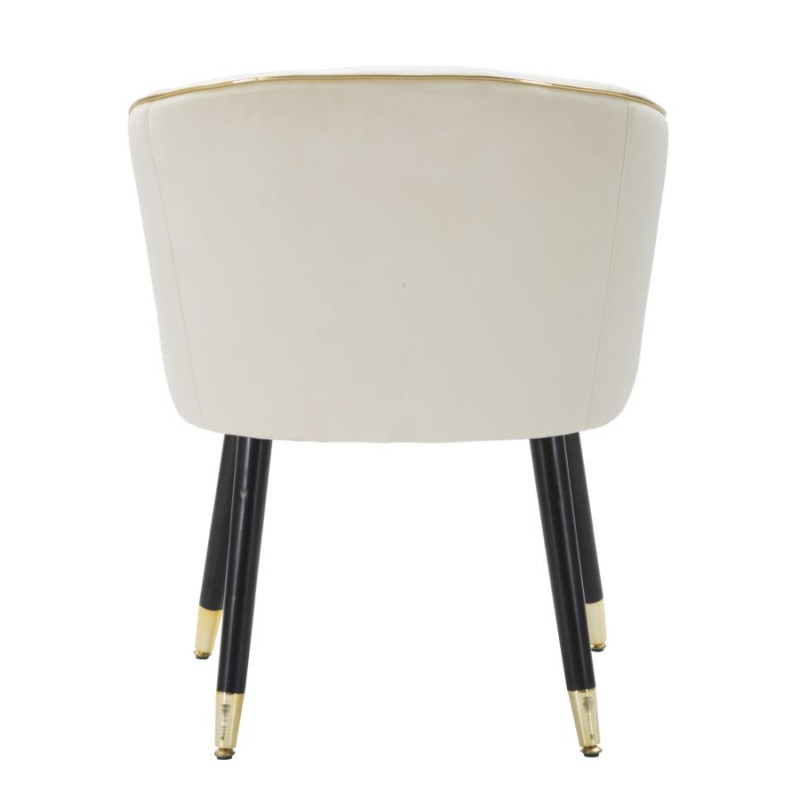 Poltrona Paris Crema/gold cm 62x58x78