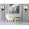 Poltrona Paris Crema/gold cm 62x58x78