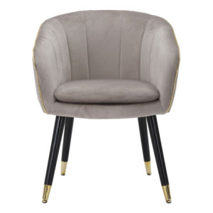 Zoom Poltrona Paris Grigia/gold cm 62x58x78