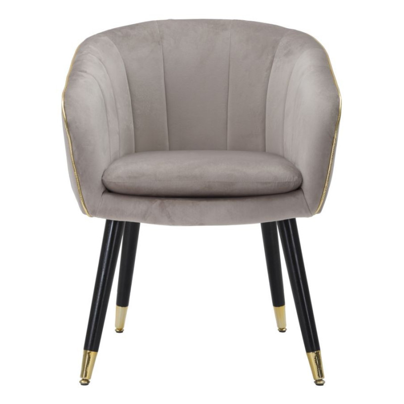 Poltrona Paris Grigia/gold cm 62x58x78