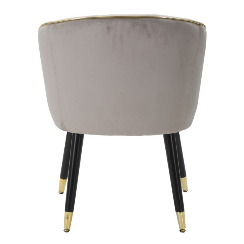Poltrona Paris Grigia/gold cm 62x58x78