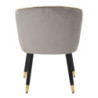 Poltrona Paris Grigia/gold cm 62x58x78