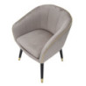 Poltrona Paris Grigia/gold cm 62x58x78
