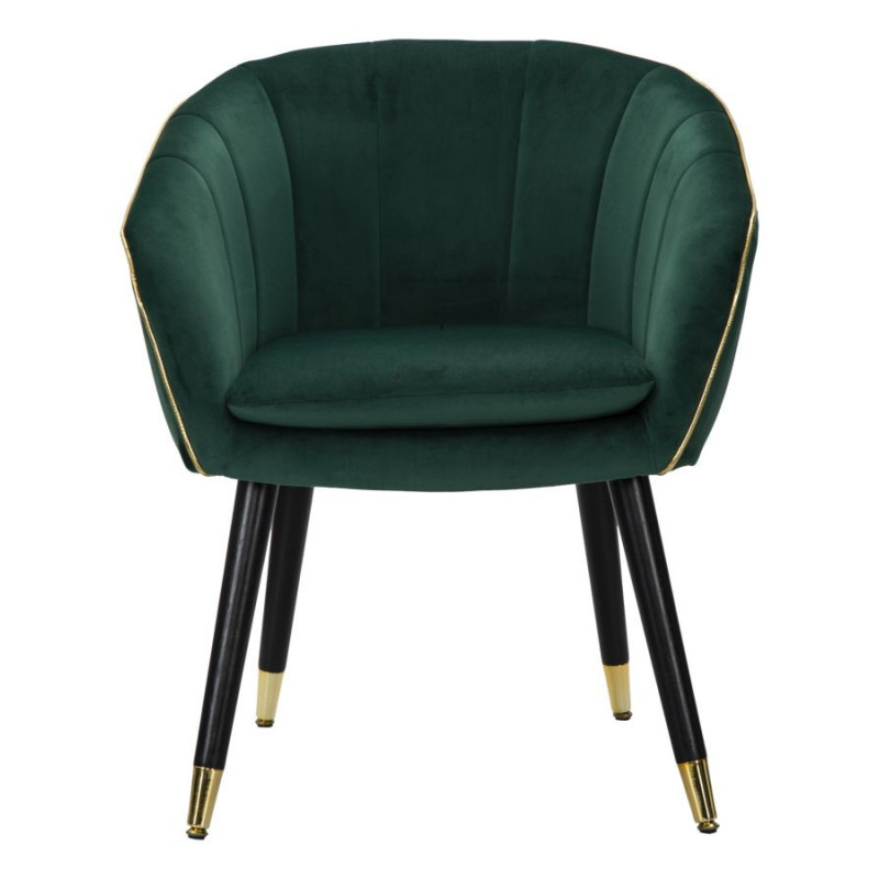 Poltrona Paris Verde/gold cm 62x58x78