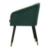Poltrona Paris Verde/gold cm 62x58x78