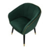 Poltrona Paris Verde/gold cm 62x58x78