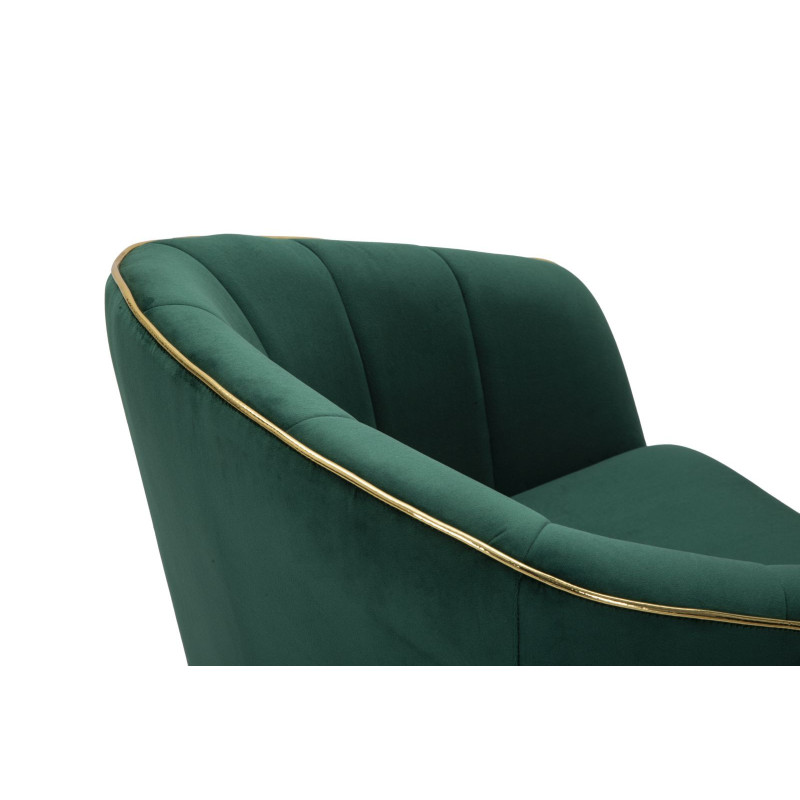 Poltrona Paris Verde/gold cm 62x58x78