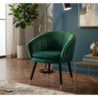 Poltrona Paris Verde/gold cm 62x58x78