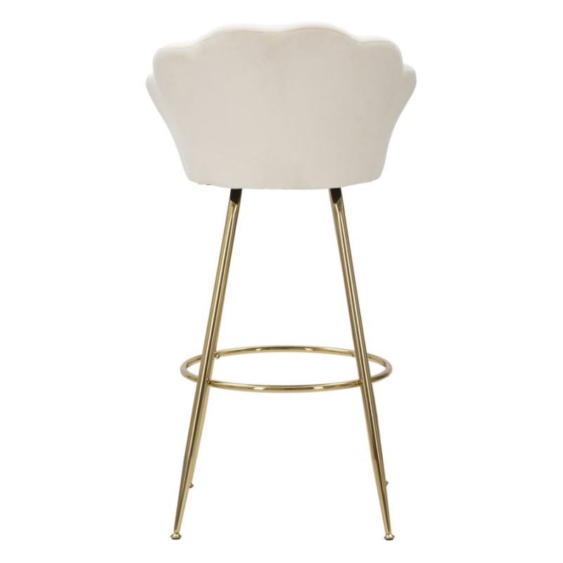 Sgabello Bar Vienna Crema cm 55x53x110