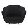 Sgabello Bar Vienna Nero cm 55x53x110