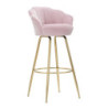 Sgabello Bar Vienna Rosa cm 55x53x110