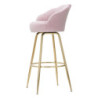 Sgabello Bar Vienna Rosa cm 55x53x110