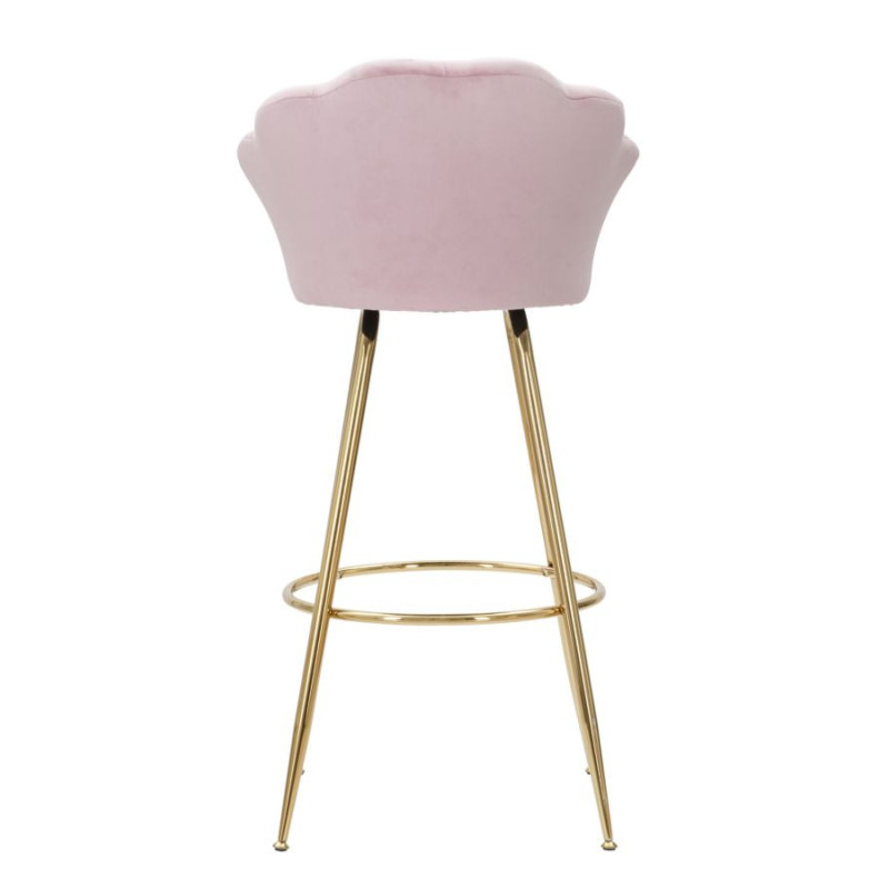 Sgabello Bar Vienna Rosa cm 55x53x110