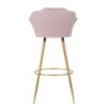 Sgabello Bar Vienna Rosa cm 55x53x110