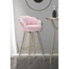 Sgabello Bar Vienna Rosa cm 55x53x110