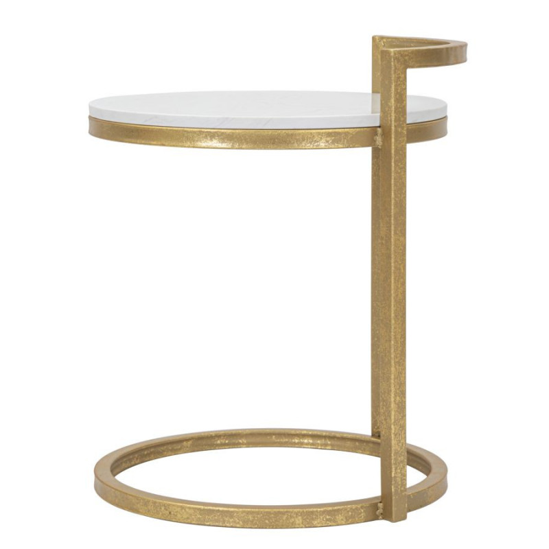 Tavolinetto Round Marble cm 40x43x50