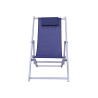 Set di 2 Sdraio Mare Professionale Alluminio E Textilene Blu Moia