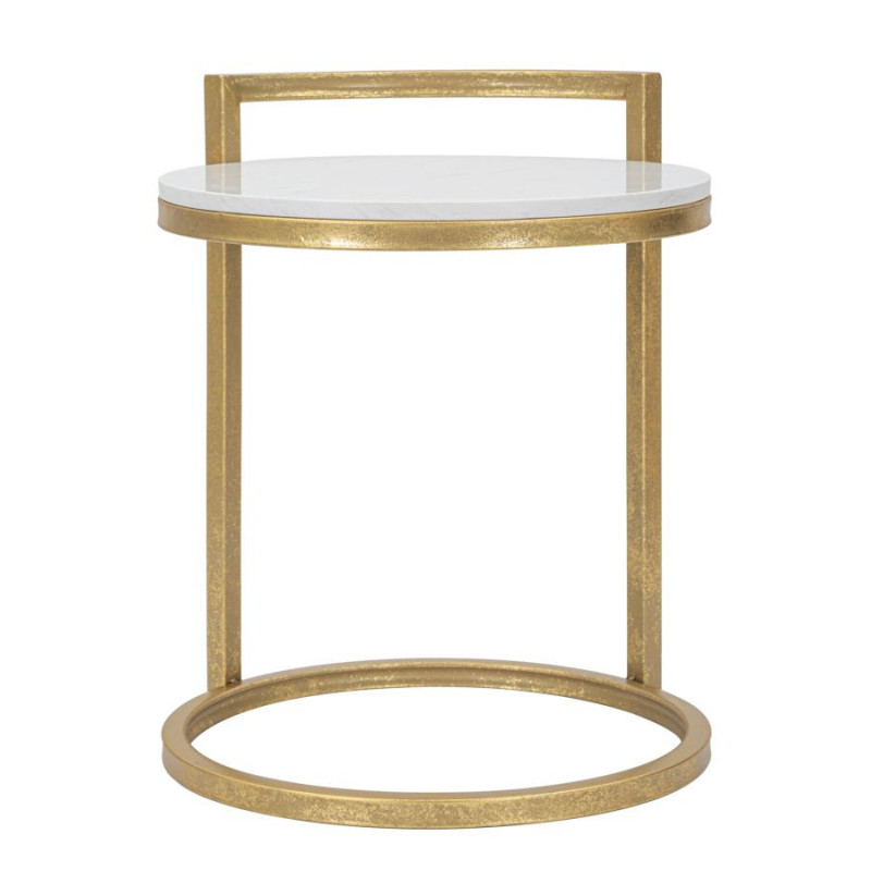 Tavolinetto Round Marble cm 40x43x50