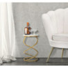 Tavolinetto Spiral Marble cm ø 27,5x47,5