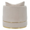 Poltrona Paris Space Crema/gold cm ø 84x72