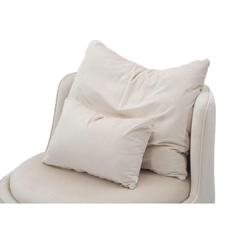 Poltrona Paris Space Crema/gold cm ø 84x72