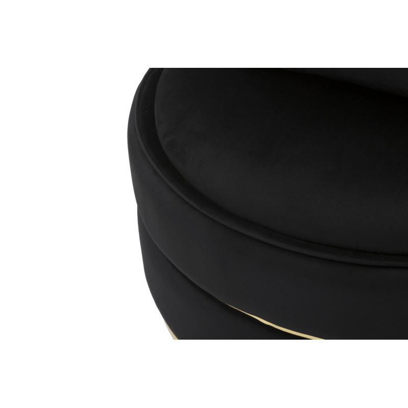 Poltrona Paris Space Nero/gold cm ø 84x72
