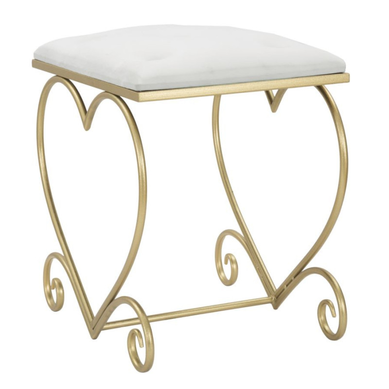 Sgabello Heart Crema cm 50x37,5x51,5