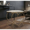 Sgabello Heart Crema cm 50x37,5x51,5