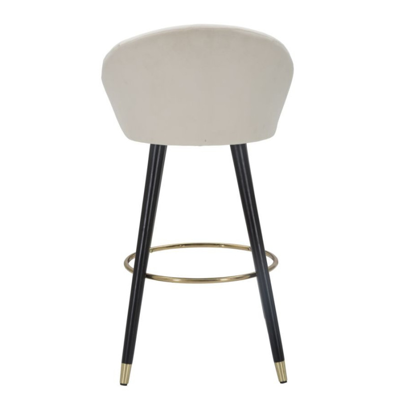 Sgabello Bar Prague Crema cm 55x56x104