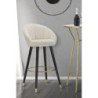 Sgabello Bar Prague Crema cm 55x56x104