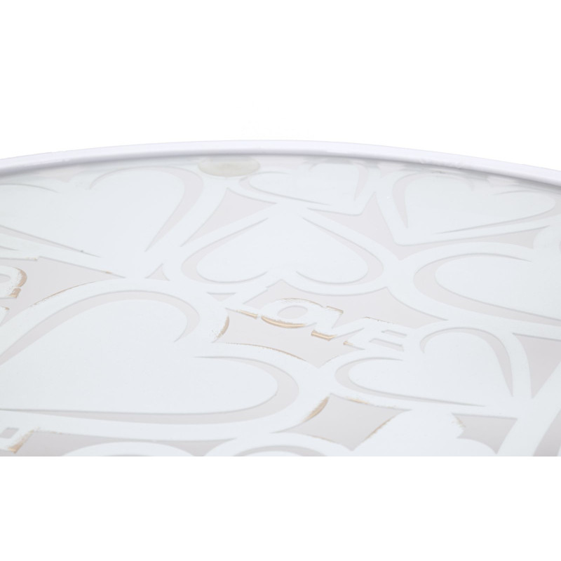 Tavolinetti White Harts Coppia cm ø 43x60-38x55