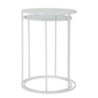 Tavolinetti White Harts Coppia cm ø 43x60-38x55