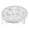 Tavolinetti White Harts Coppia cm ø 43x60-38x55