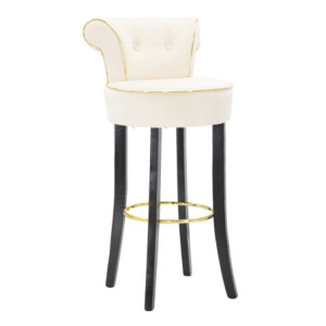 Sgabello Bar Luxy Crema cm 46x48x96