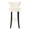Sgabello Bar Luxy Crema cm 46x48x96