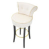 Sgabello Bar Luxy Crema cm 46x48x96