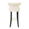 Sgabello Bar Luxy Crema cm 46x48x96